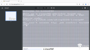 لینوکس در یک فایل PDF اجرا شد!